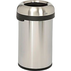 Simplehuman® Stainless Steel Bullet Open Top Trash Can, 21 Gallon