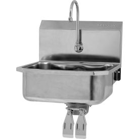 Sani-Lav® 505L Wall Mount Sink With Double Knee Pedal Valve