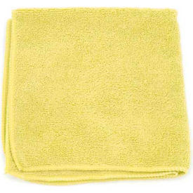 Microworks Microfiber Towel 12" x 12" 220GSM, Yellow 12 Towels/Pack - 2501-Y-DZ