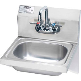 Krowne® HS-10 - 16" Wide Hand Sink With Side Support Brackets, Wrist Handles
