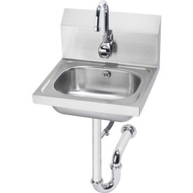 Krowne® HS-12 - 16" Wide Hand Sink With Electronic Faucet And P-Trap, Electronic Sensor