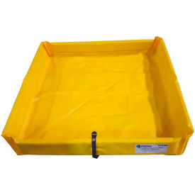 ENPAC® Folding Duck Pond Mini-Berm Containment, 2' x 4' x 6", 5624-YE-F