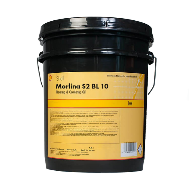 Shell Morlina S2 BL 10 Low Viscosity Solvent Refined Mineral Oil  - 5 GALLON PAIL