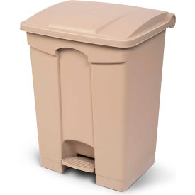Toter Fire Retardant Step On Container, 18 Gallon, Beige - SOF18-00BEI