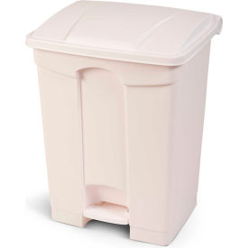 Toter Fire Retardant Step On Container, 18 Gallon, White - SOF18-00WHI