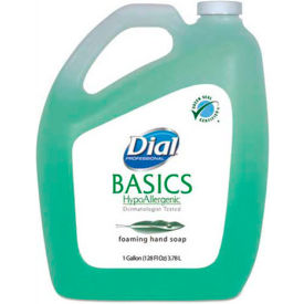 Dial® Professional Basics Foaming Hand Soap, Honeysuckle, Gallon Bottle, 4/Case - DIA 98612