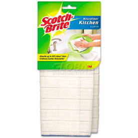 Scotch-Brite Microfiber Kitchen Cleaning Cloth, White, 12/Case - MMM90322