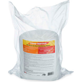2XL NSF No Rinse Food Service Sanitizing Wipe Refill, 500 Wipes/Roll, 2 Rolls/Case - 2XL-446