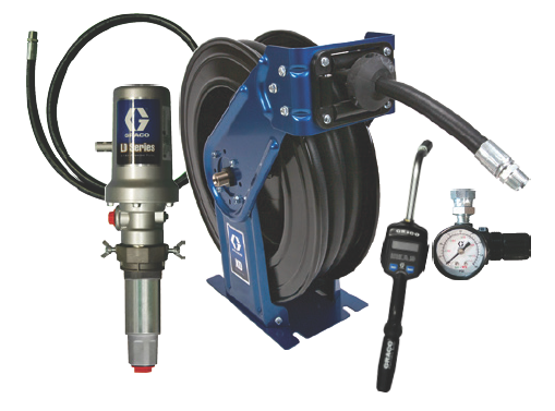3:1 Graco LD Pump Kit with 75ft. SD Reel and Preset Meter