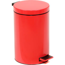 Global Industrial™ 3-1/2 Gallon Step On Trash Can - Red