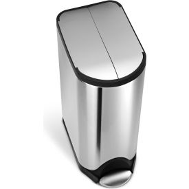 simplehuman® Butterfly Step Can - 8 Gallon Brushed SS