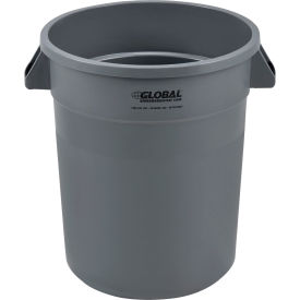 Global Industrial™ Plastic Trash Can - 20 Gallon Gray