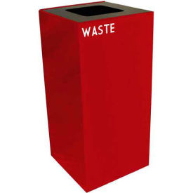 Witt Industries Trash Can, 32 Gallon, Red