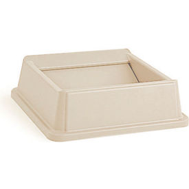 Lid For 35 & 50 Gallon Square Rubbermaid Waste Receptacles - Beige