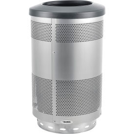 Global Industrial™ Perforated Stainless Steel Round Trash Can, 55 Gallon