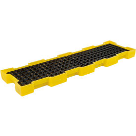 Eagle 1647 4 Drum Inline Spill Containment Platform - Yellow with No Drain
