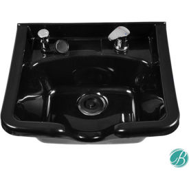 AYC Group Camden Shampoo Bowl Salon Sink - ABS Plastic - Black