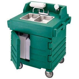 Cambro® KSC402519 Camkiosk Hand Sink Cart, Green