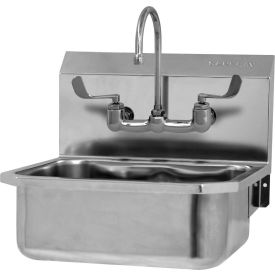 Sani-Lav® 505FL-0.5 Wall Mount Sink With Faucet, Low Flow 0.5 GPM