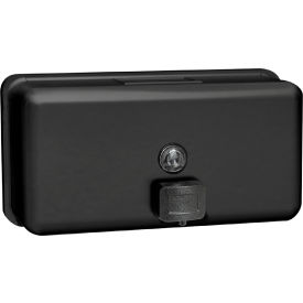 ASI® Horizontal Surface Mounted Liquid Soap Dispenser, Stainless Steel, Black