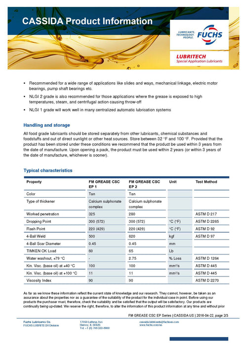 GREASE FM 2 - 400LB (181KG) Drum