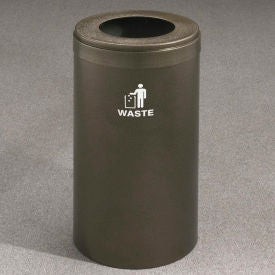 Glaro Recyclepro Value Trash Can, 15 Gallon, Satin Black