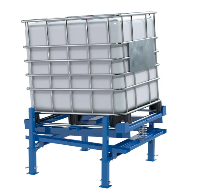 IBC Tilt Stand with Fork Pockets and Adjustable Legs - 4400 Lb. Capacity