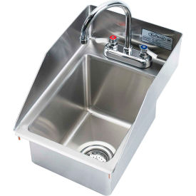 Krowne® HS-1225 Drop-In Hand Sink With Side Splashes, 5" Deep Bowl, 12" x 18"
