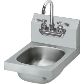 Krowne® HS-21 12" Wide Hand Sink With Heavy Duty Faucet, Wrist Handles