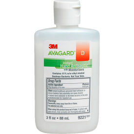 3M™ Avagard™ D Instant Hand Antiseptic with Moisturizers 9221, 3 oz, 48/Case