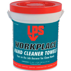 LPS® WorkPlace Hand Cleaner Towels, 72 Towels/Bucket - 09200