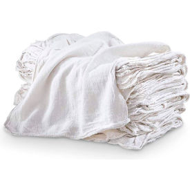 Pro-Clean Basics Sanitized Anti-Bacterial Woven Wiping Cloth Rags, White, 1 lb. - 99820