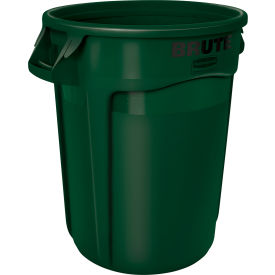 Rubbermaid Brute® Container w/ Venting Channels, 44 Gallon, Green - 1779741