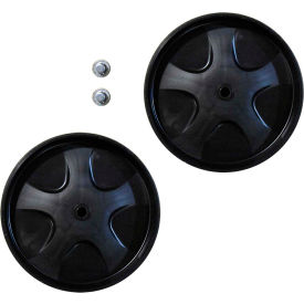 Rubbermaid® 8" Wheel Kit With Push Caps, Black - FG9W27M10000