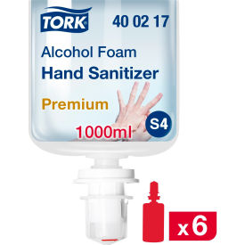 Tork® Premium Alcohol Foam Hand Sanitizer, 1 Liter, Unscented, 6 Bottles/Case