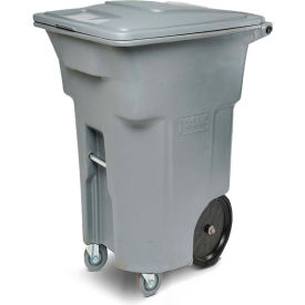 Toter Heavy Duty Two-Wheel Trash Cart w/Casters, 64 Gallon Graystone - ACC64-01GST