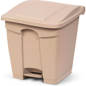 Toter Fire Retardant Step On Container, 8 Gallon, Beige - SOF08-00BEI