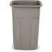 Toter Slimline Square Container, 50 Gallon, Greystone - SSC50-00GST