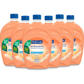 Softsoap® Antibacterial Liquid Hand Soap Refills, Fresh, 50 oz., Orange, 6/Case