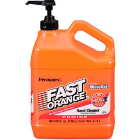 FAST ORANGE® Pumice Hand Cleaner, Citrus Scent, 1 Gallon Dispenser, 4/Case