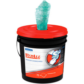 Wypall® Waterless Hand Wipes, Herbal Fragrance, 75 per Bucket, 6/Ctn - KIM91371CT