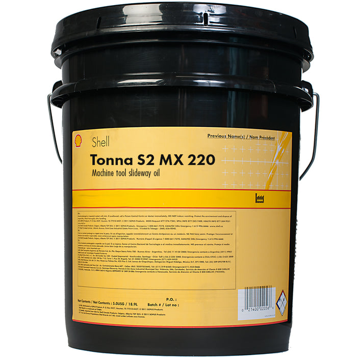 Shell Tonna S2 MX 220 Machine Tool Slideways OIl  - 5 GALLON PAIL