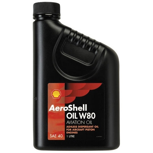 AeroShell W80 SAE40 Single Grade Ashless Dispersant Oil - Case of 12 (1 qt)