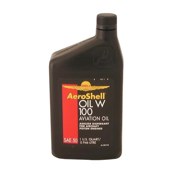 AeroShell W100 Aviation Oil 1 Quart - Case Of 12 (1 qt)