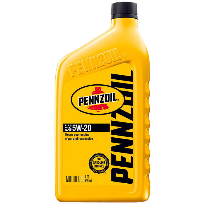 Pennzoil SAE 5W-20 Motor Oil -  Case of 6  (1 qt) SYNTHETIC BLEND