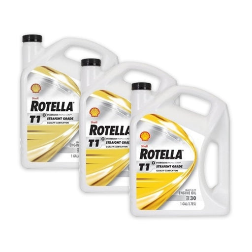 Shell Rotella T1 30 Heavy Duty Diesel Engine Oil (CF/CF-2) - Case of 3 (1 Gallon)
