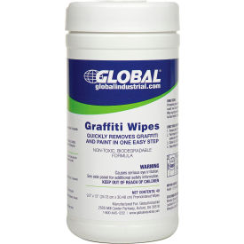 Global Industrial™ Graffiti Wipes, 40 Wipes/Canister, 6 Canisters/Case