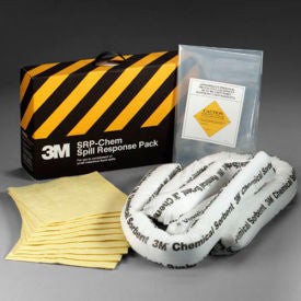 3M™ SRP-CHEM Chemical Sorbent Spill Response Pack  - 3.5 Gallon Capacity, 3 Packs/Case