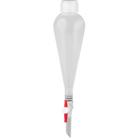Bel-Art Polypropylene 100ml Squibb Pear-Shaped Separatory Funnel