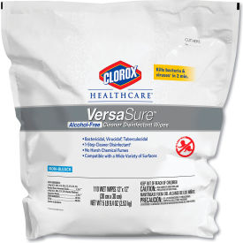 Clorox® Healthcare® VeraSure™ Cleaner Disinfectant Wipes, 110 Wipes/Pouch